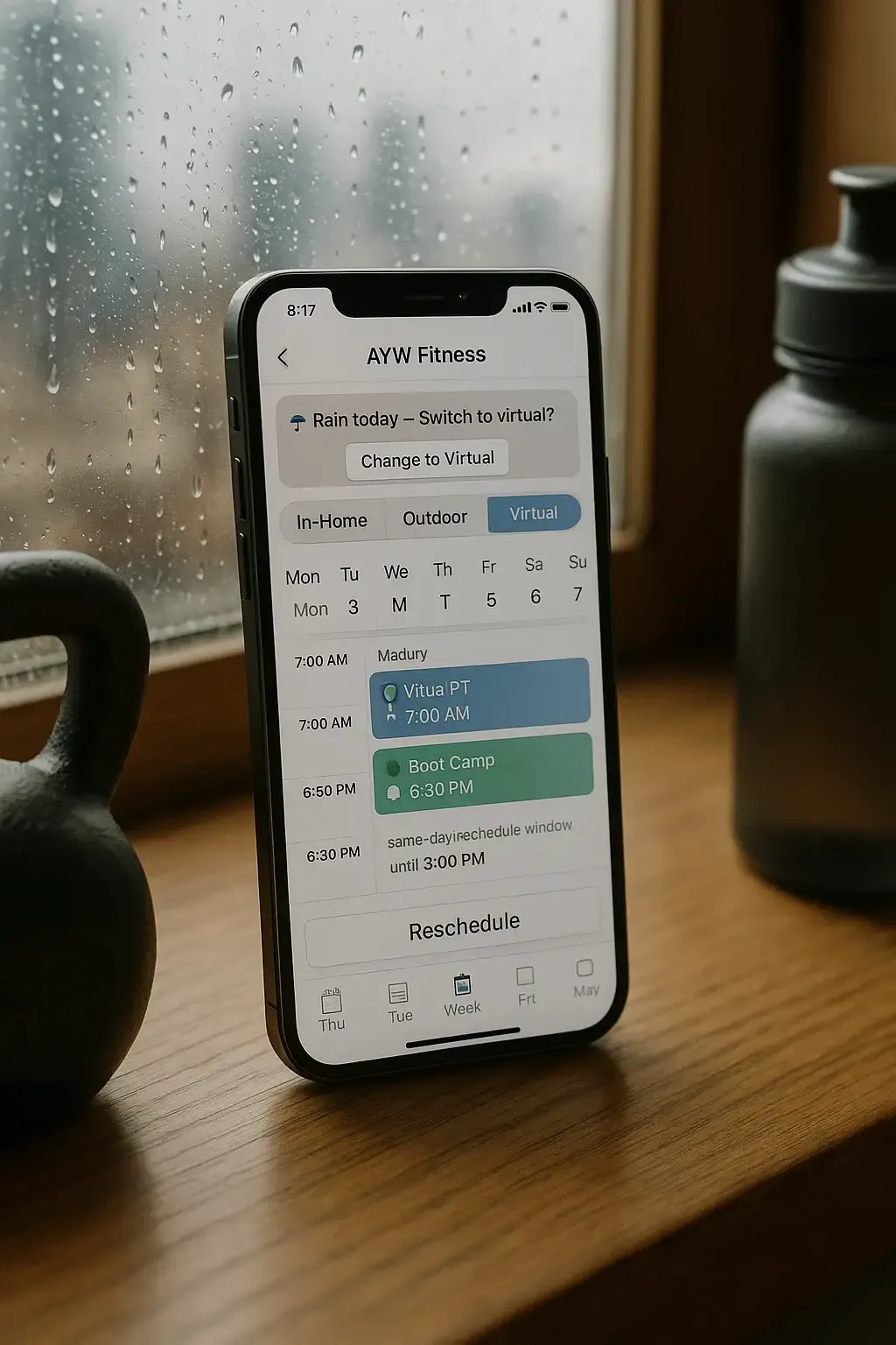 Flexible scheduling (weather-proof)